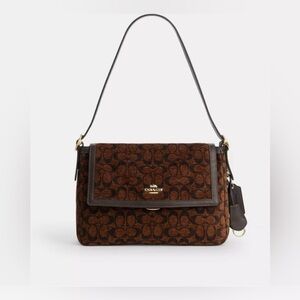 Coach Etta Flap Bag In Signature Chenille